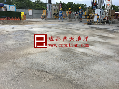 加油站水泥地面薄层修复6