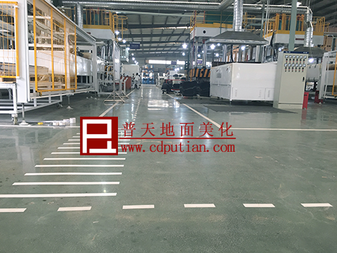 成都某工厂车间金刚砂耐磨地坪翻新整改方案8