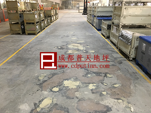 沃尔沃破烂地坪修复2