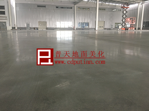 沃尔沃车间耐磨地坪固化处理2